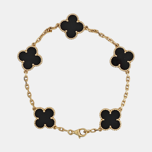 Vintage Alhambra 18k Gold Bracelet