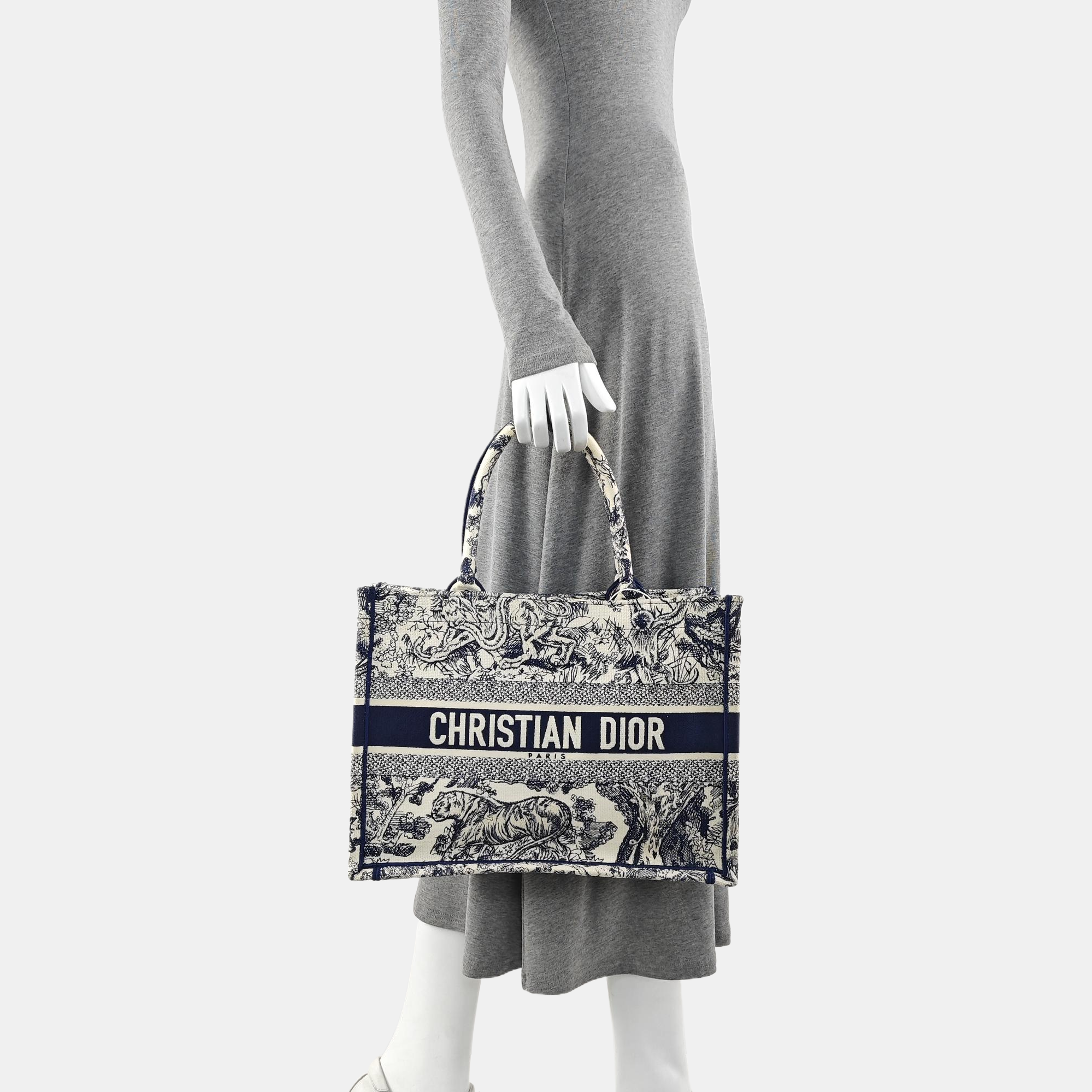 Book Tote Medium Canvas Blue