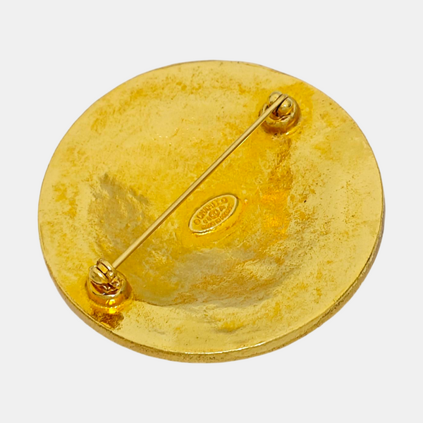 Metal Gold Brooch