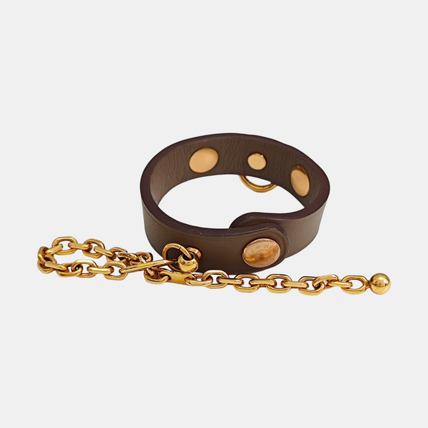 Leather Brown Bangle
