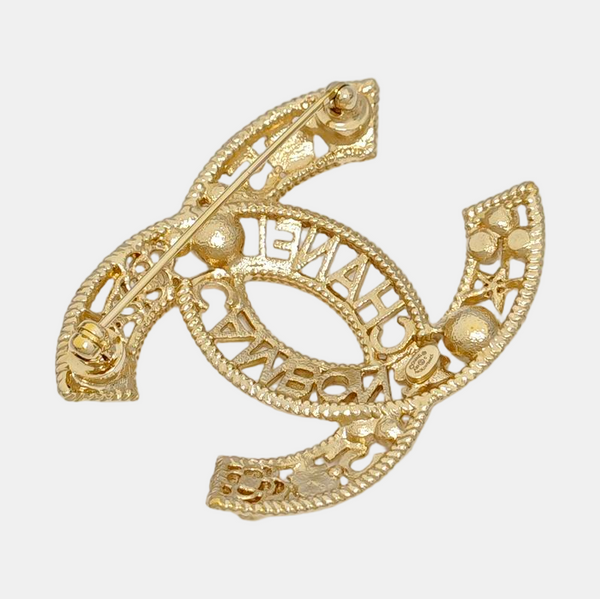 Vintage Metal Gold Brooch