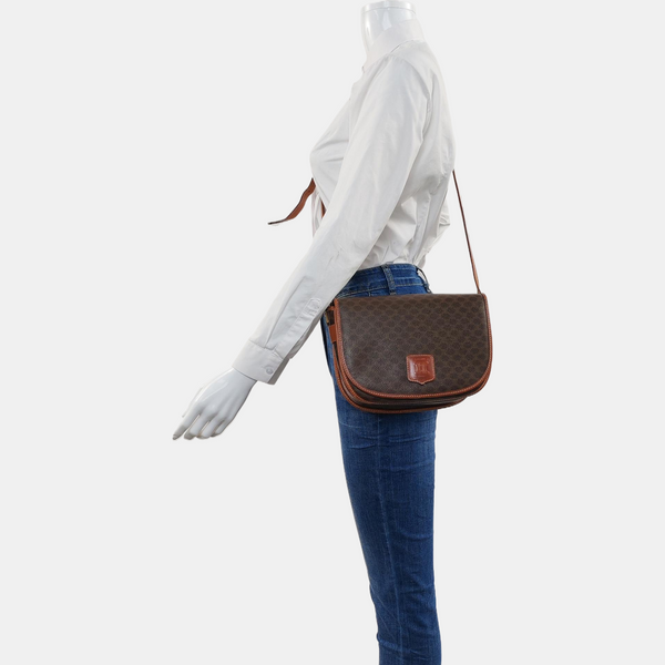 MACADAM CLUTCHES Coated Canvas Brown