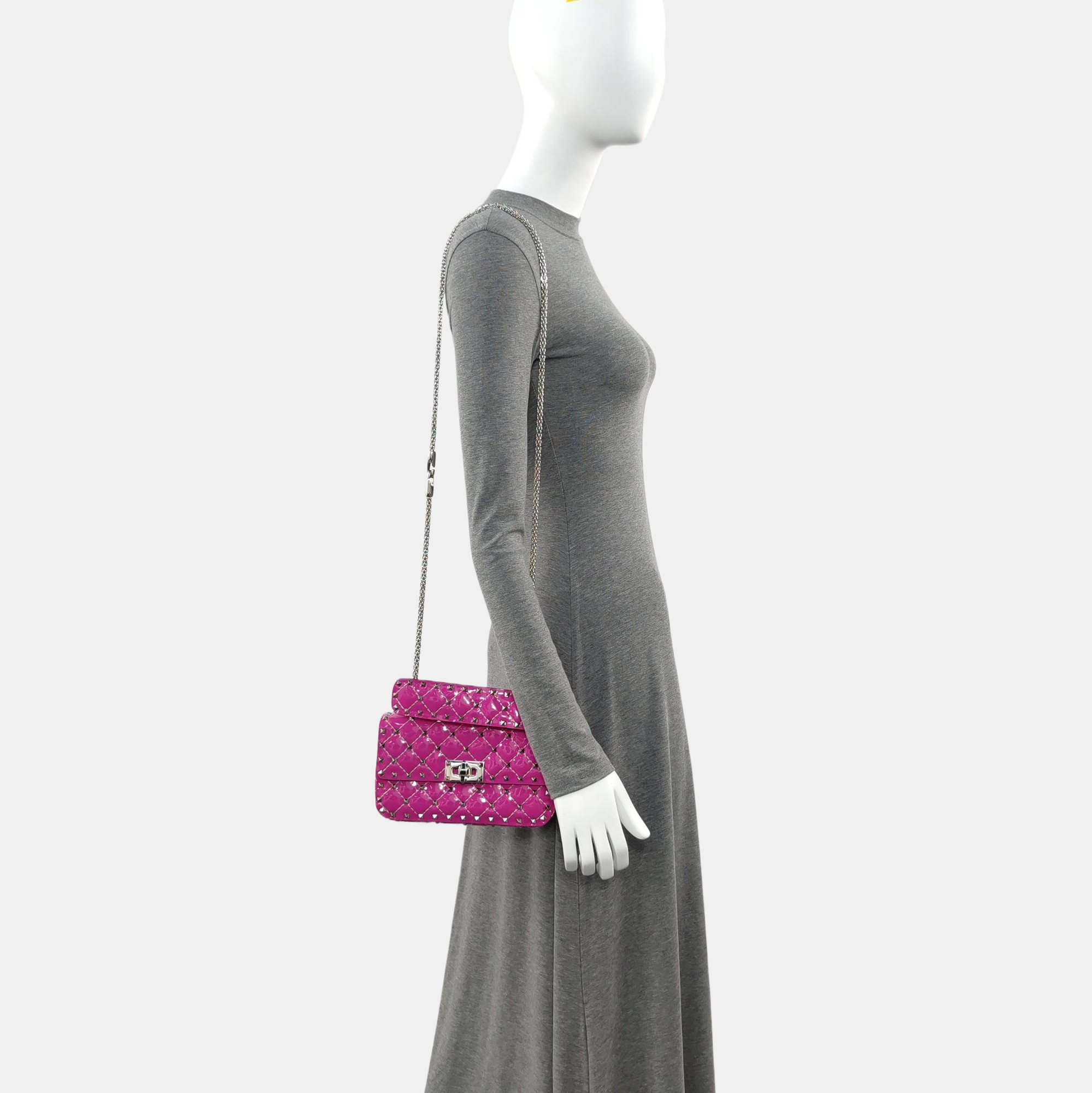 Spike Up Quilted Patent Leather Purple