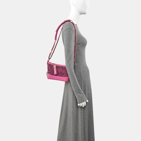 GABRIELLE Small Quilted Wool Pink