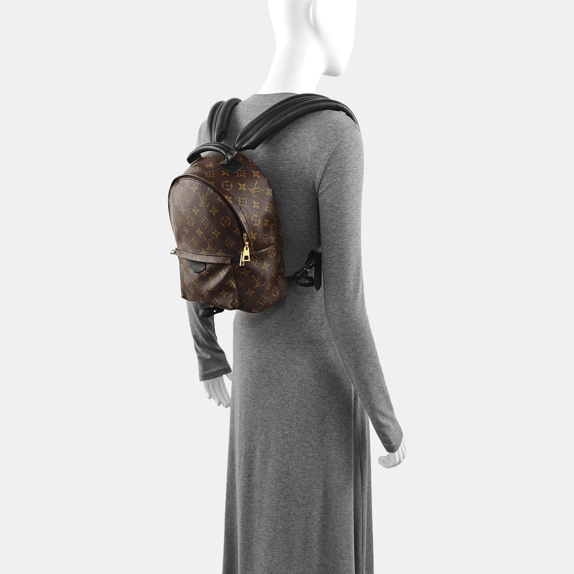 PALM SPRINGS PM Monogram Coated Canvas Brown