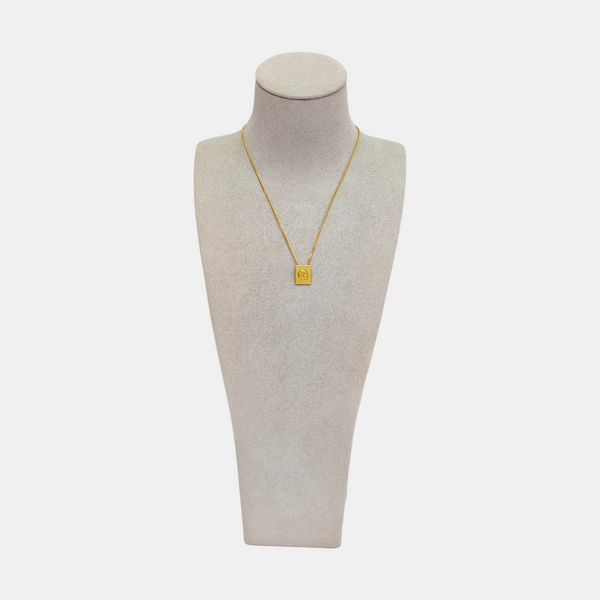 ALPHABET Brass Gold Necklace