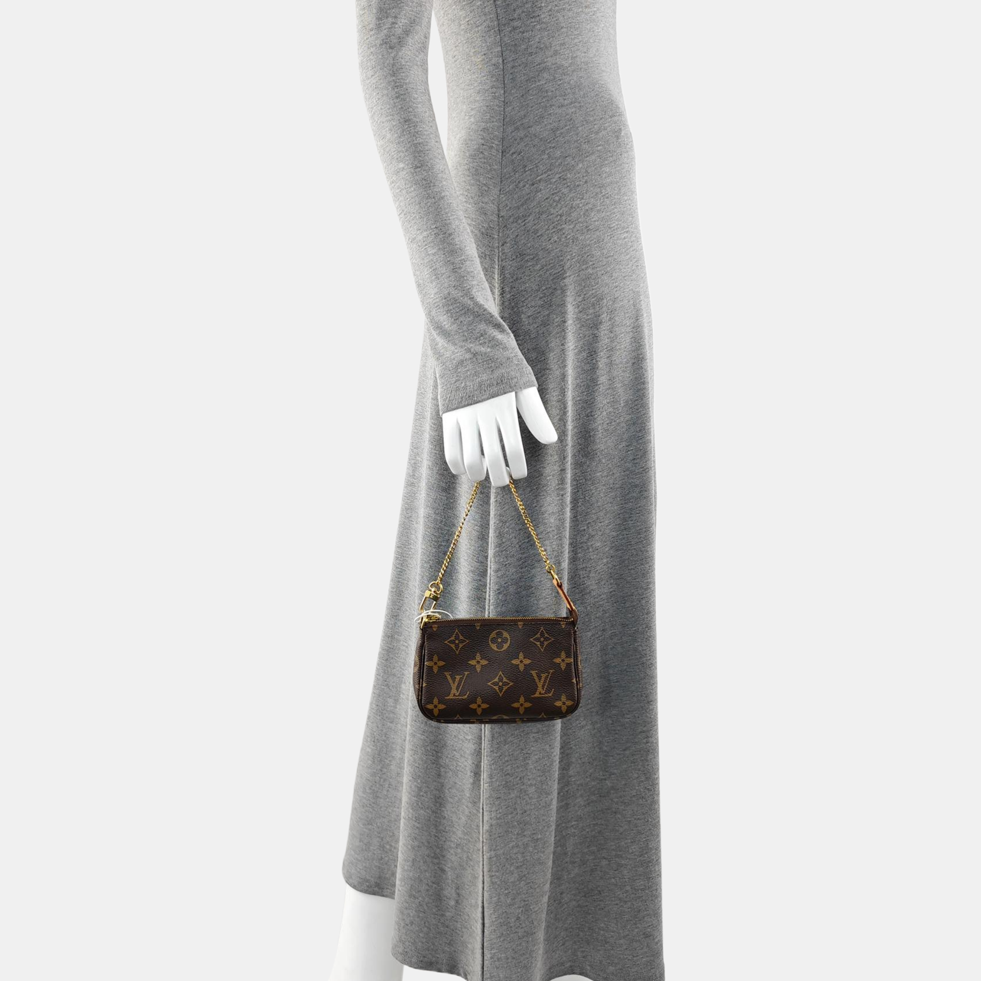 ACCESSOIRES Mini Monogram Coated Canvas Brown
