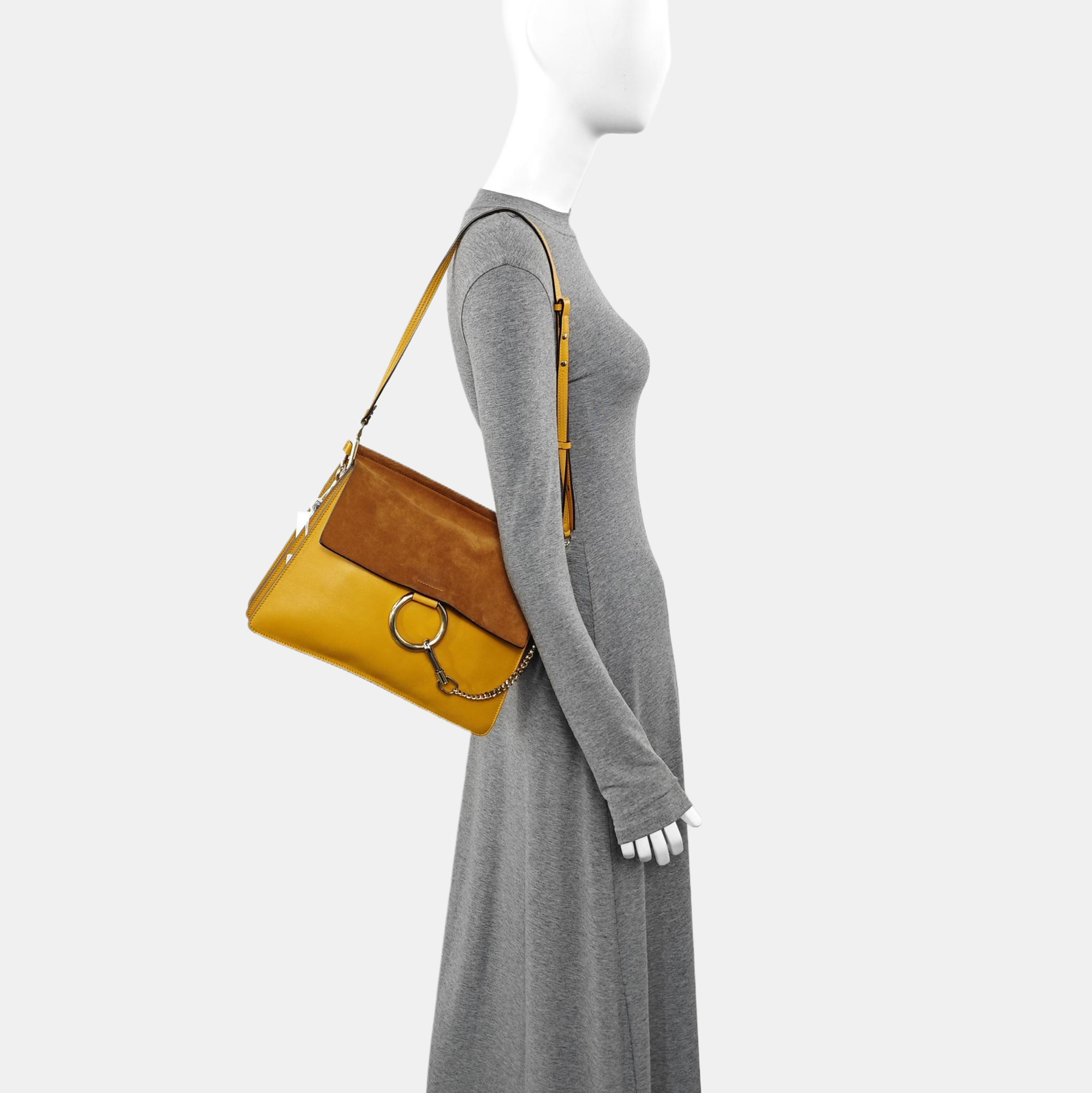 Faye Medium Calfskin Yellow