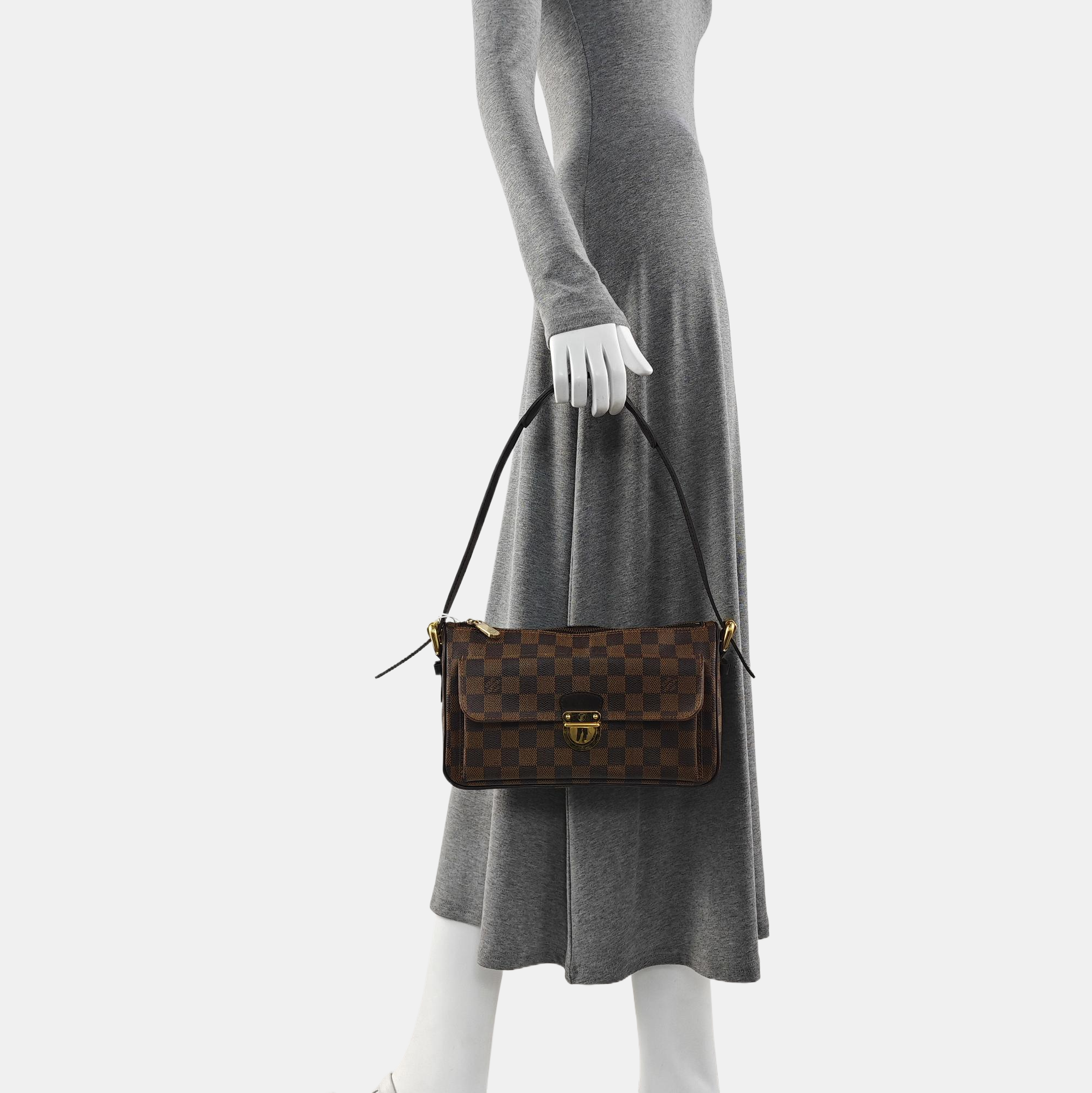 RAVELLO GM Damier Ebene Coated Canvas Brown