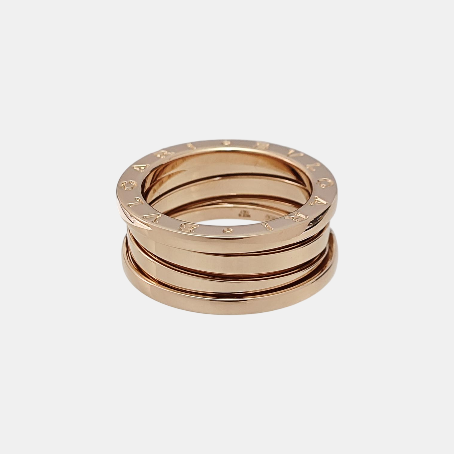 B.ZERO1 18k Rose Gold Ring EU 55