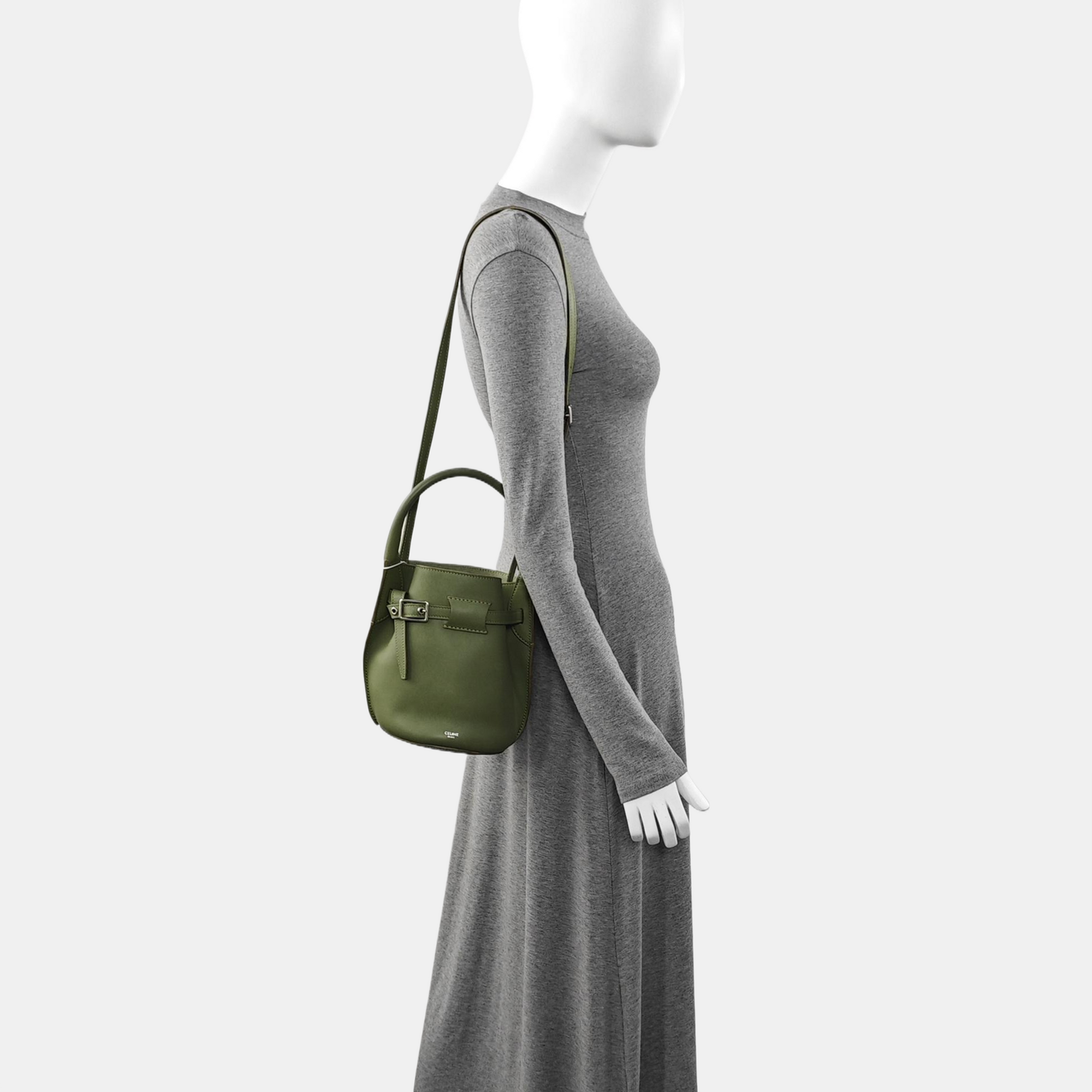 Authenticated pre-owned  BIG BAG Nano Calfskin Green - Shoulder Bag at Looply