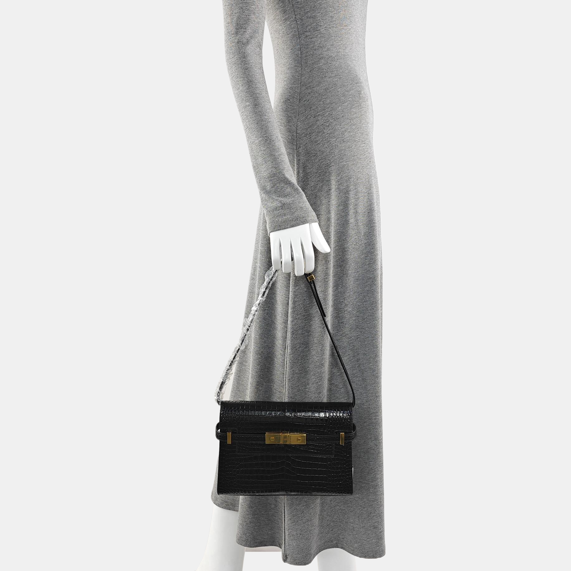 MANHATTAN Small Calfskin Black
