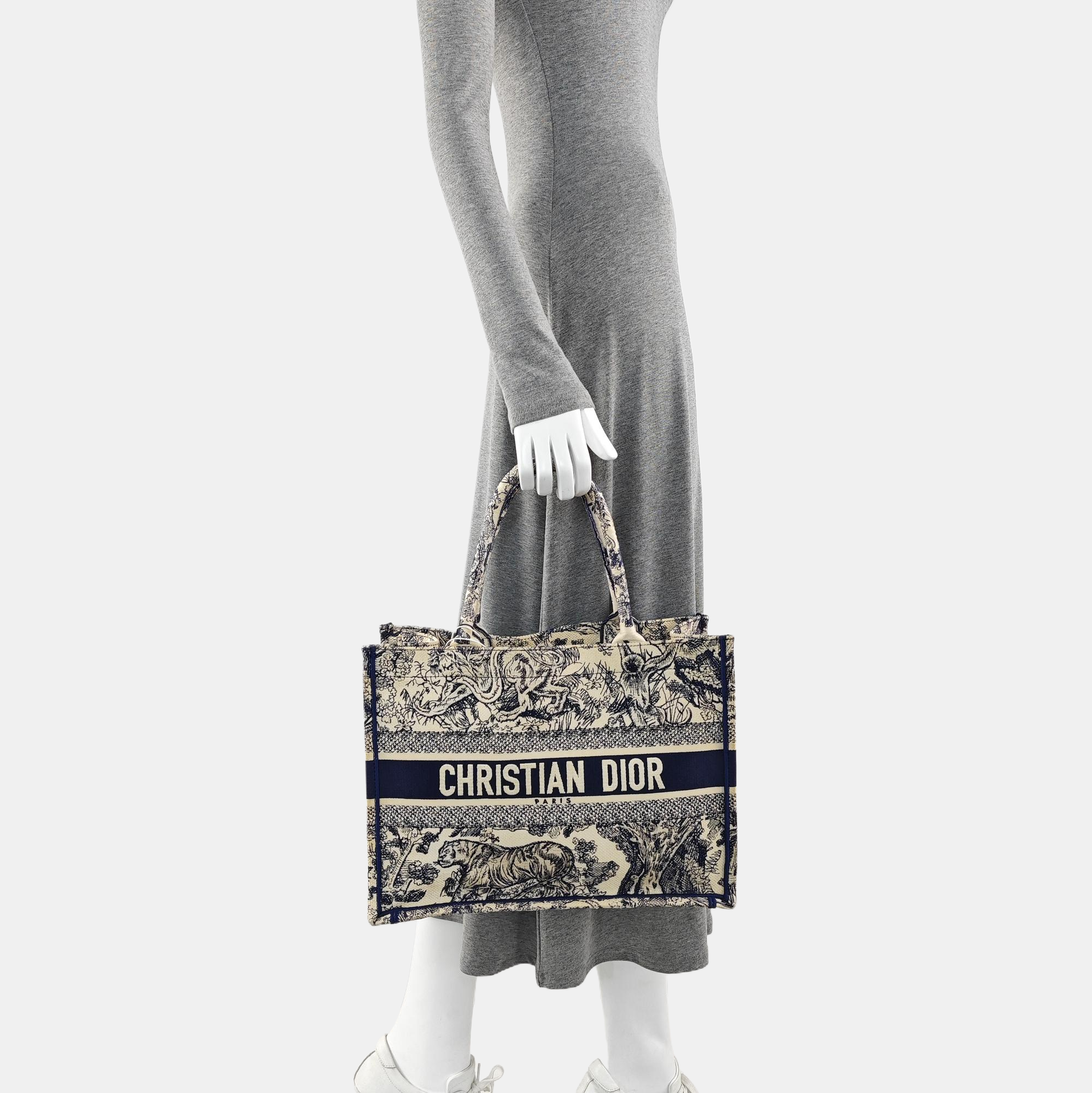 Book Tote Medium Canvas Blue