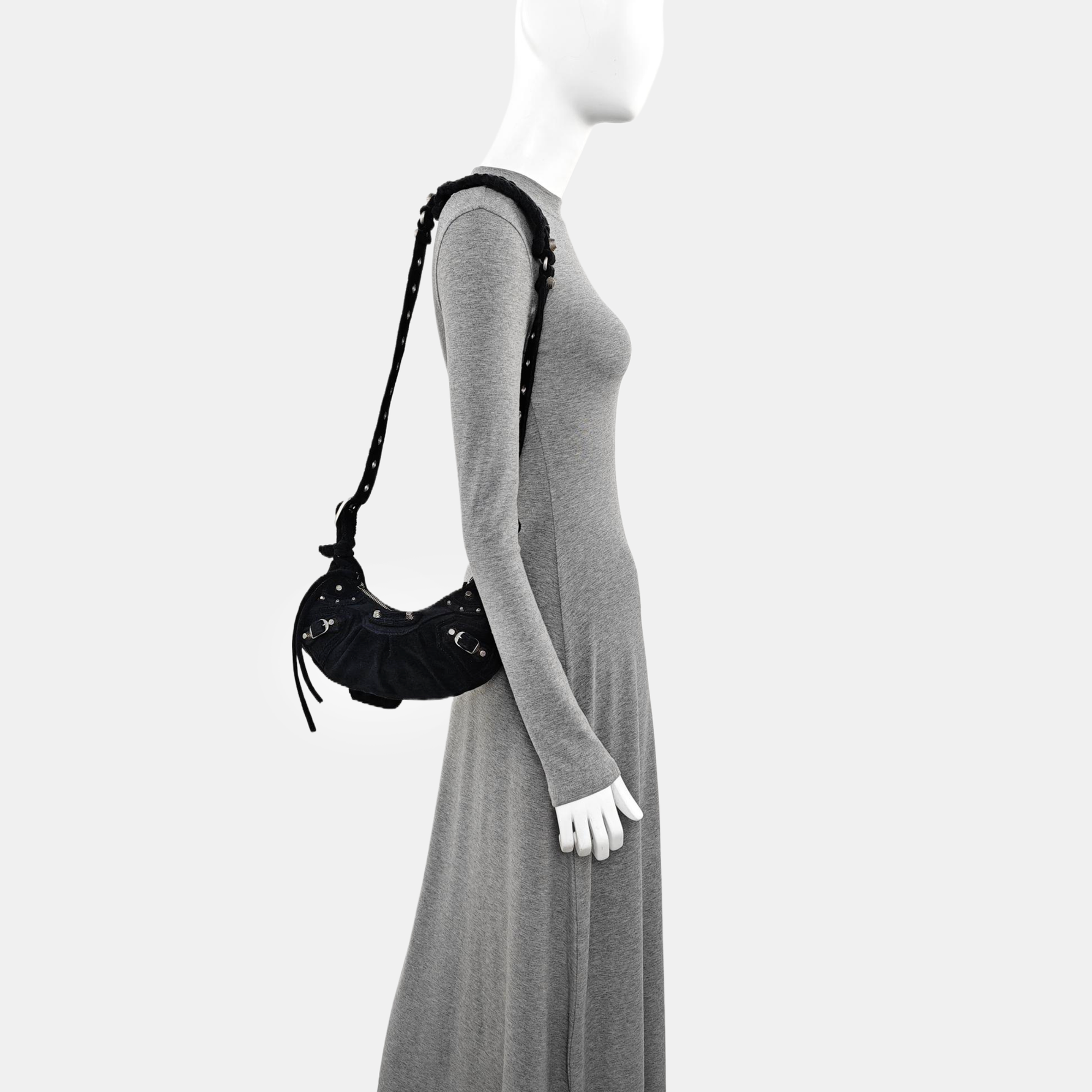 Le Cagole Small Fabric Black