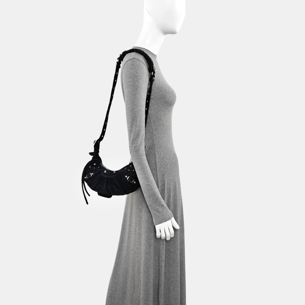 Le Cagole Small Fabric Black