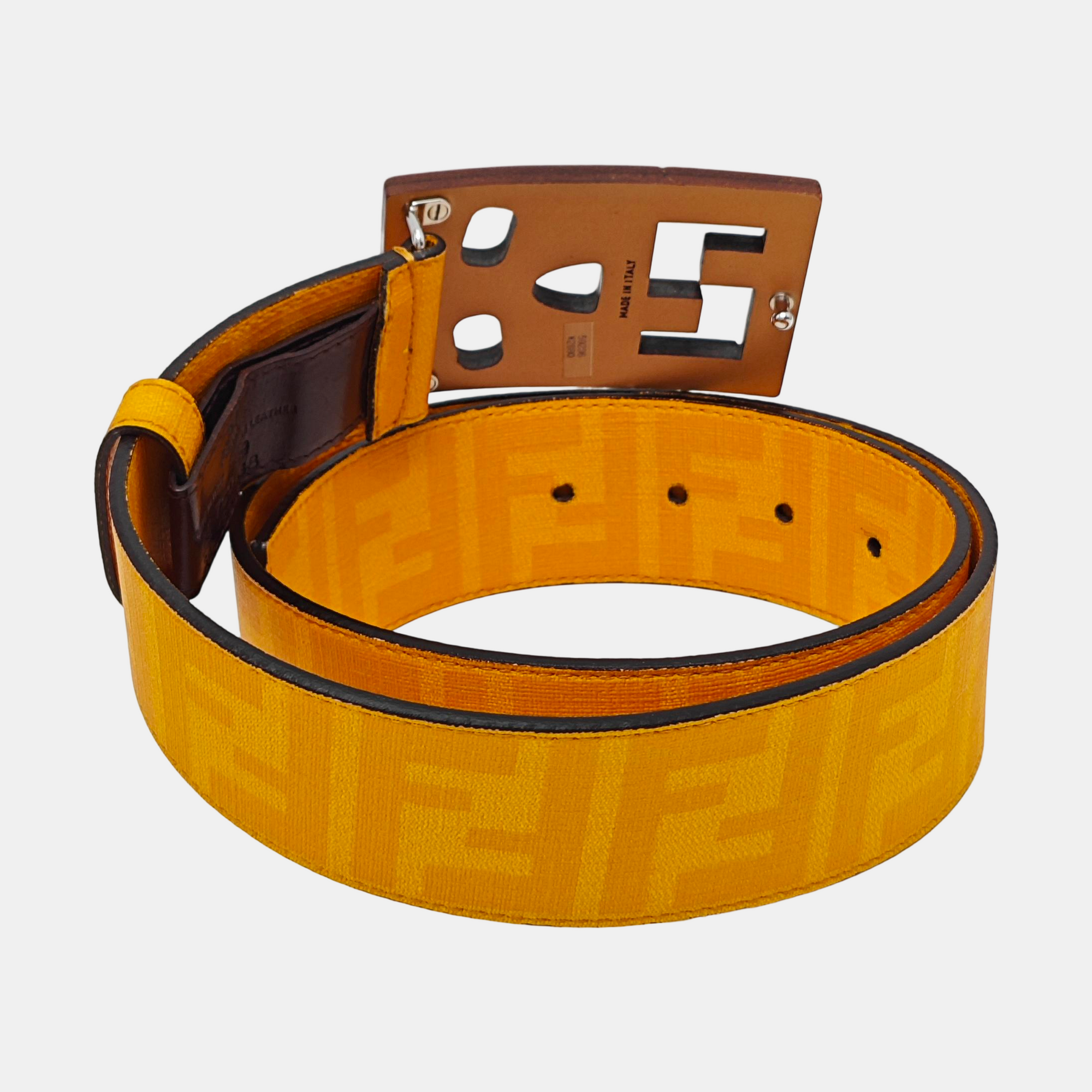 Leather Belt Orange