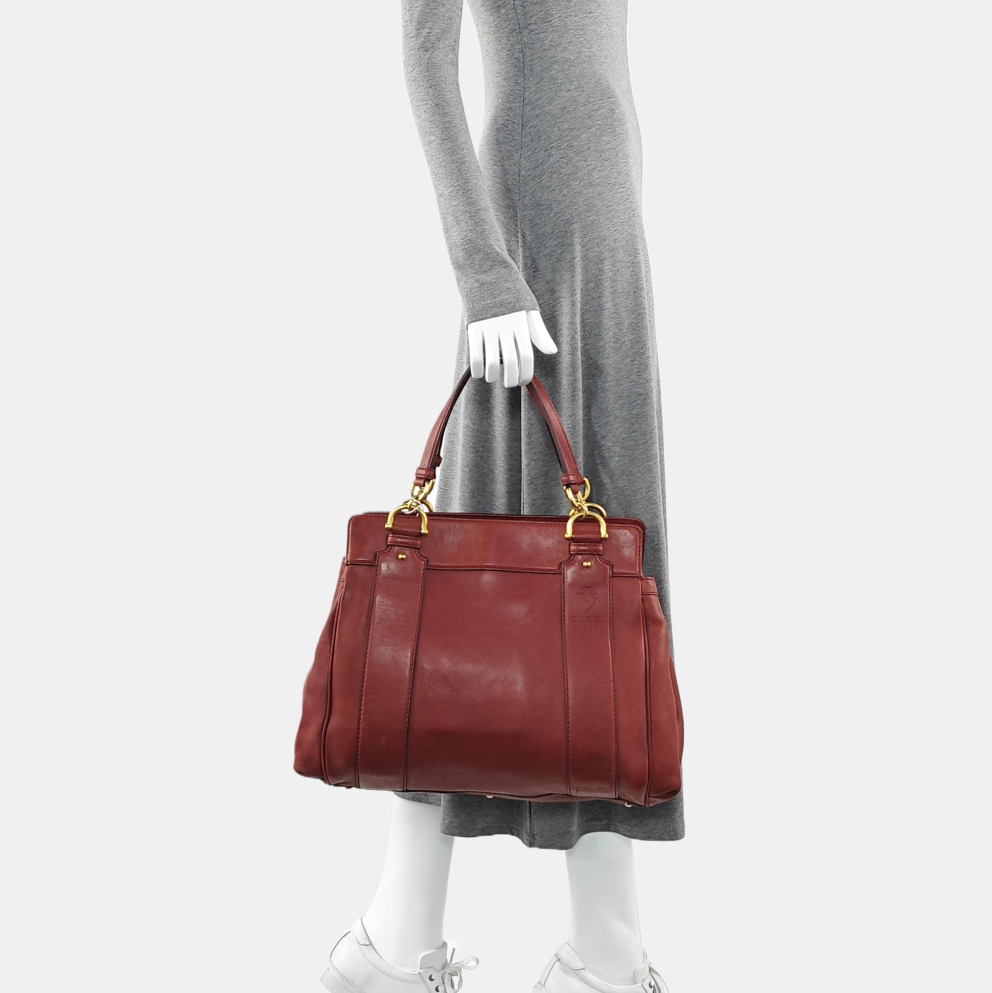 Calfskin Tote Bag Red