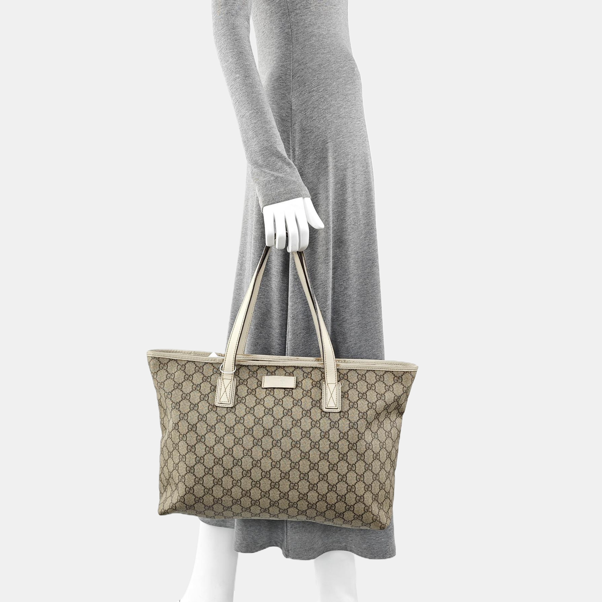 GG Imprime Monogram Coated Canvas Beige