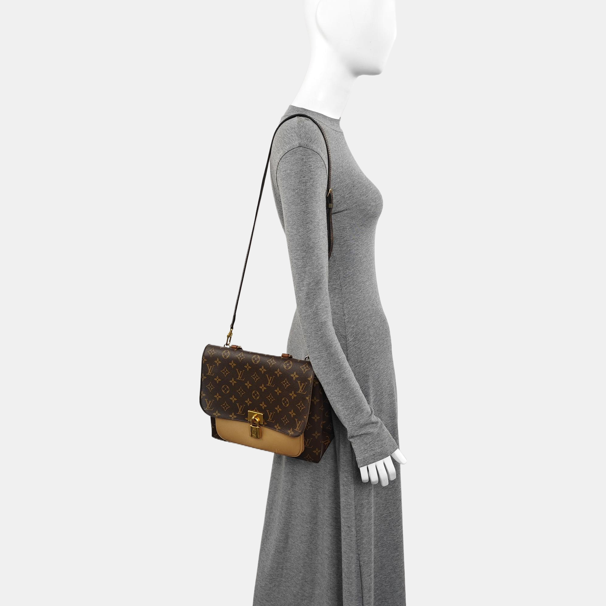 MARIGNAN Monogram Coated Canvas Brown