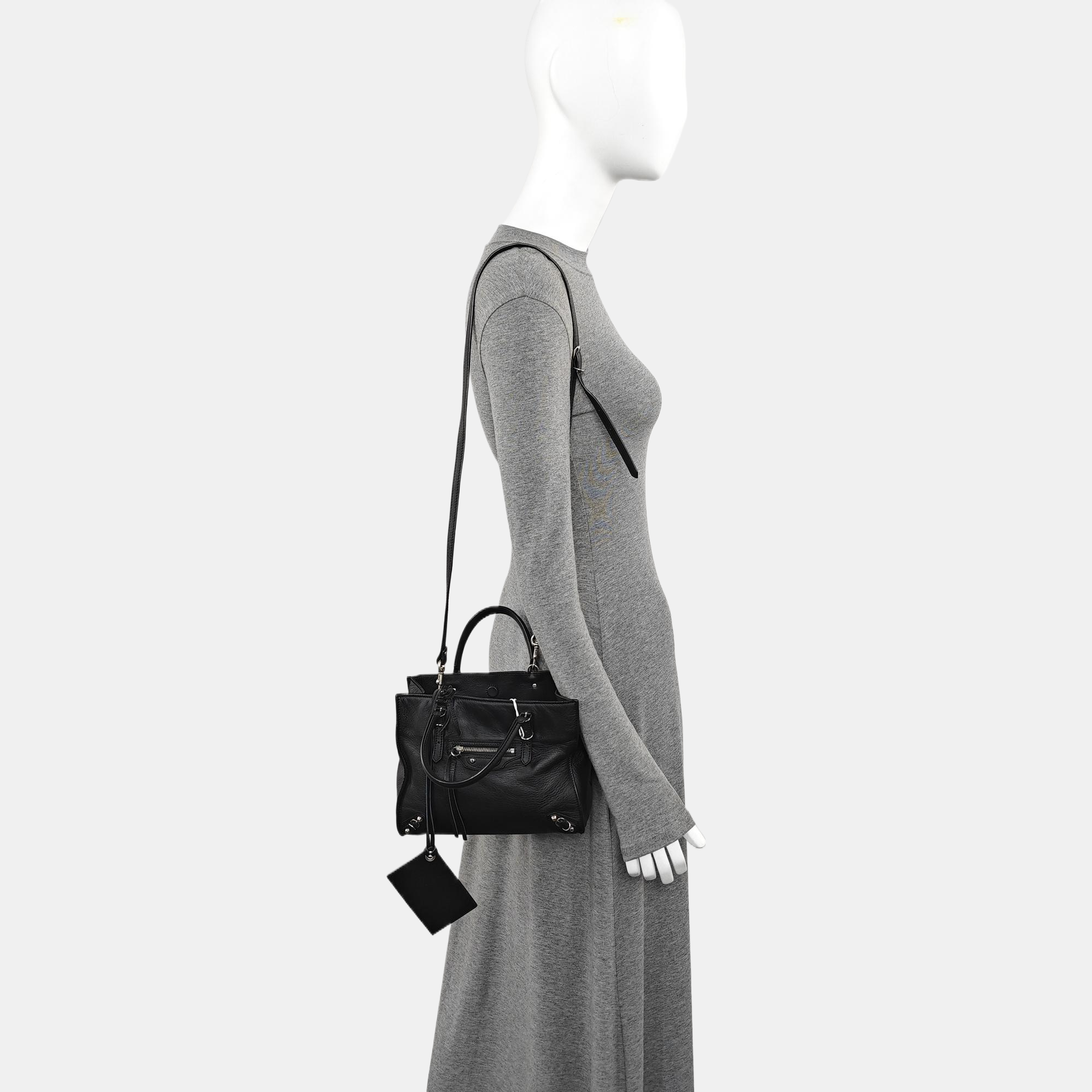 Papier Mini Calfskin Black