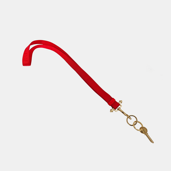 Fabric Bag Charm Red