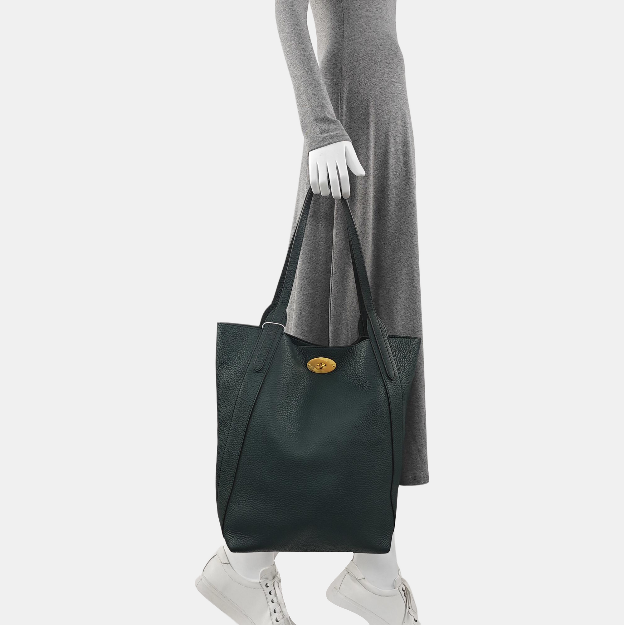 Calfskin Tote Bag Green