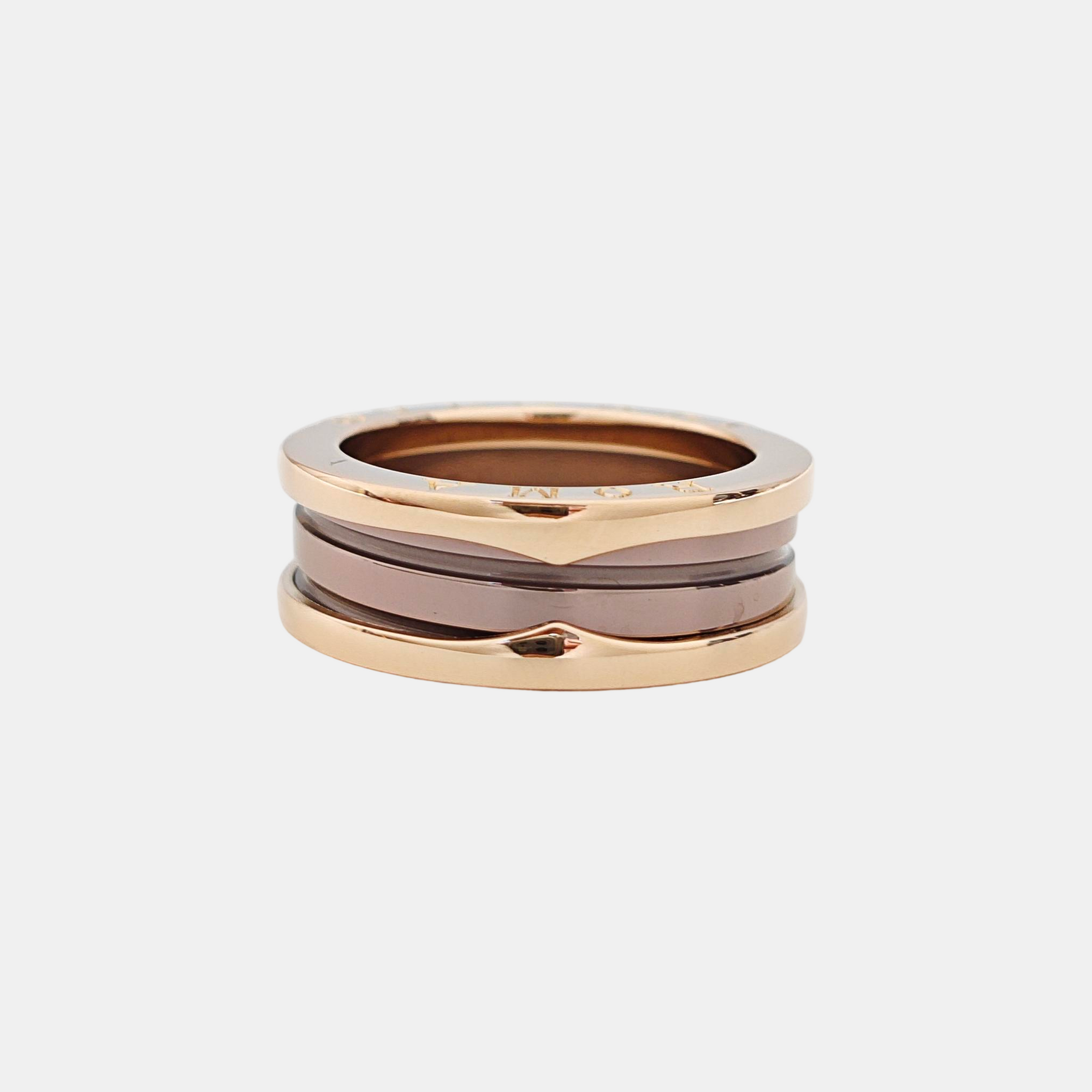 B.ZERO1 18k Rose Gold Ring EU 59
