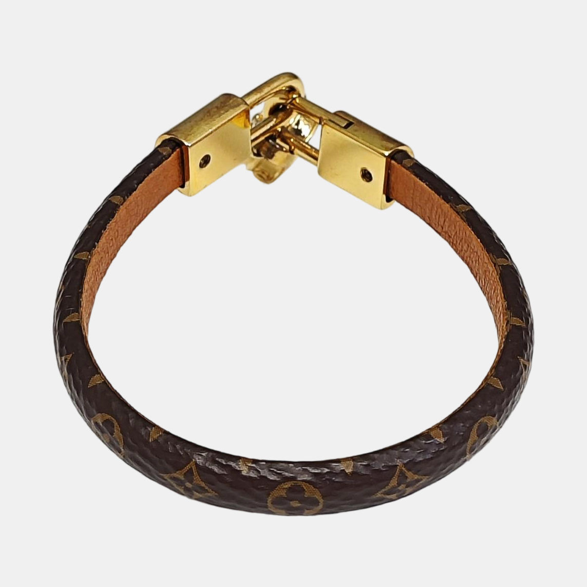 LV EGG Leather Brown Bangle