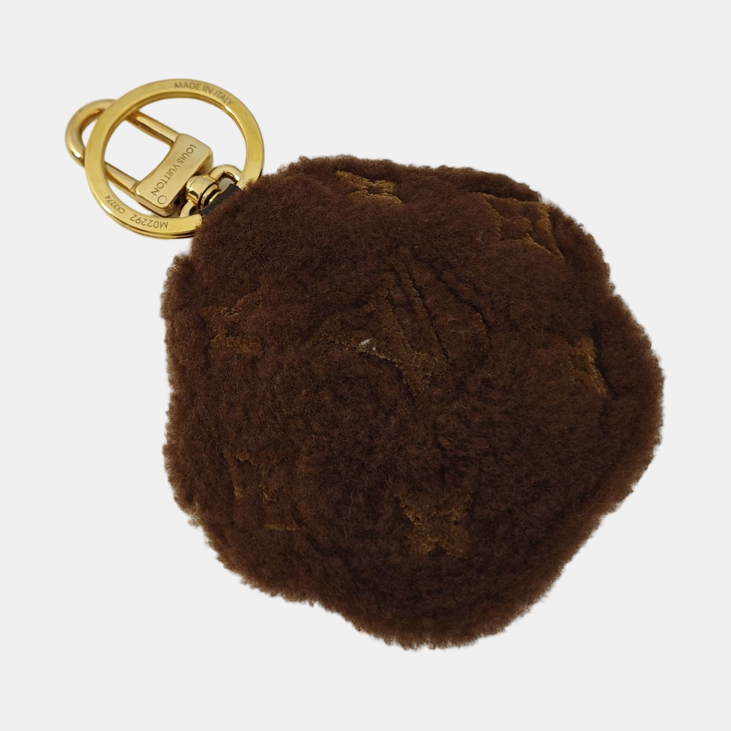 Leather Bag Charm Brown