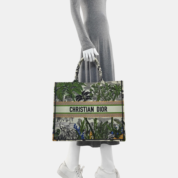 Book Tote Large Canvas Multicolor