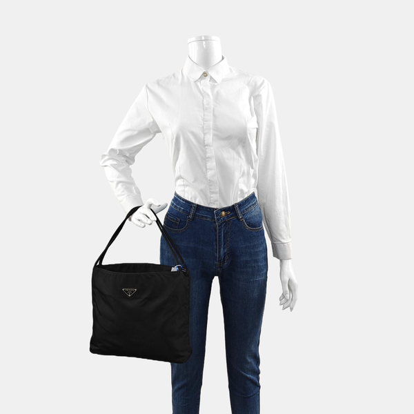 Nylon Tote Bag Black