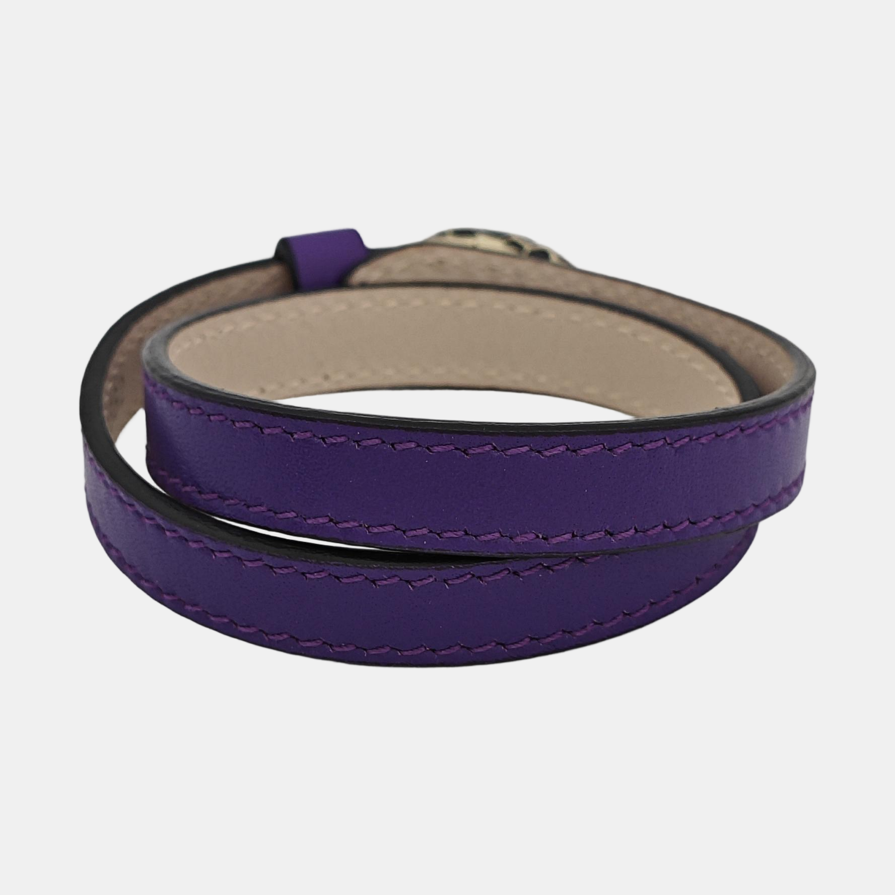 SERPENTI Brass Purple Bangle