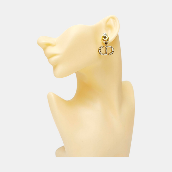 Faux Pearl White Clip On Earrings