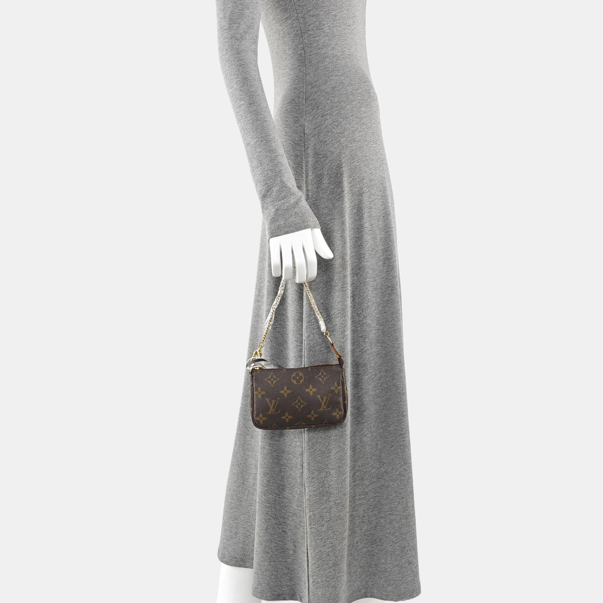 ACCESSOIRES Mini Monogram Coated Canvas Brown