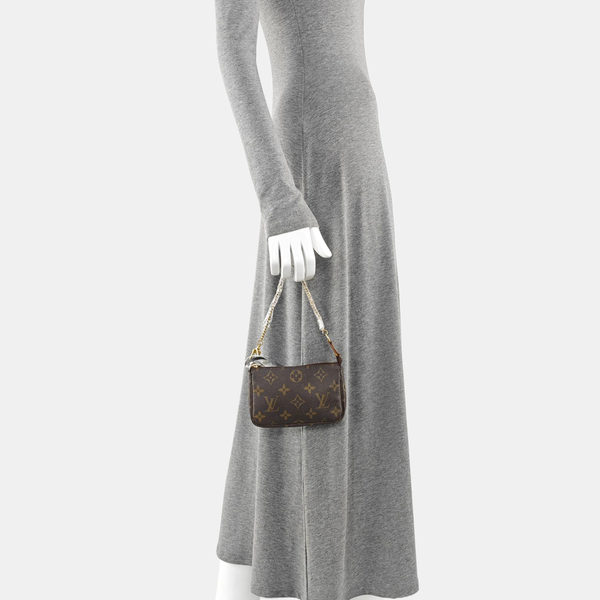 ACCESSOIRES Mini Monogram Coated Canvas Brown
