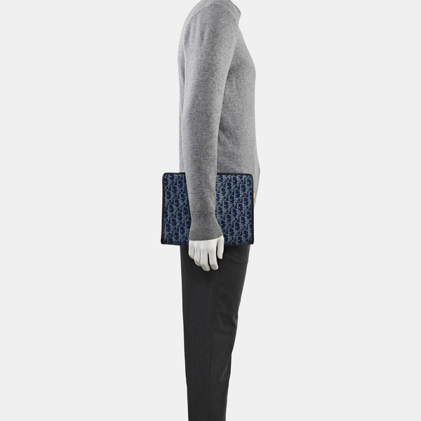 30 Montaigne Oblique Canvas Blue