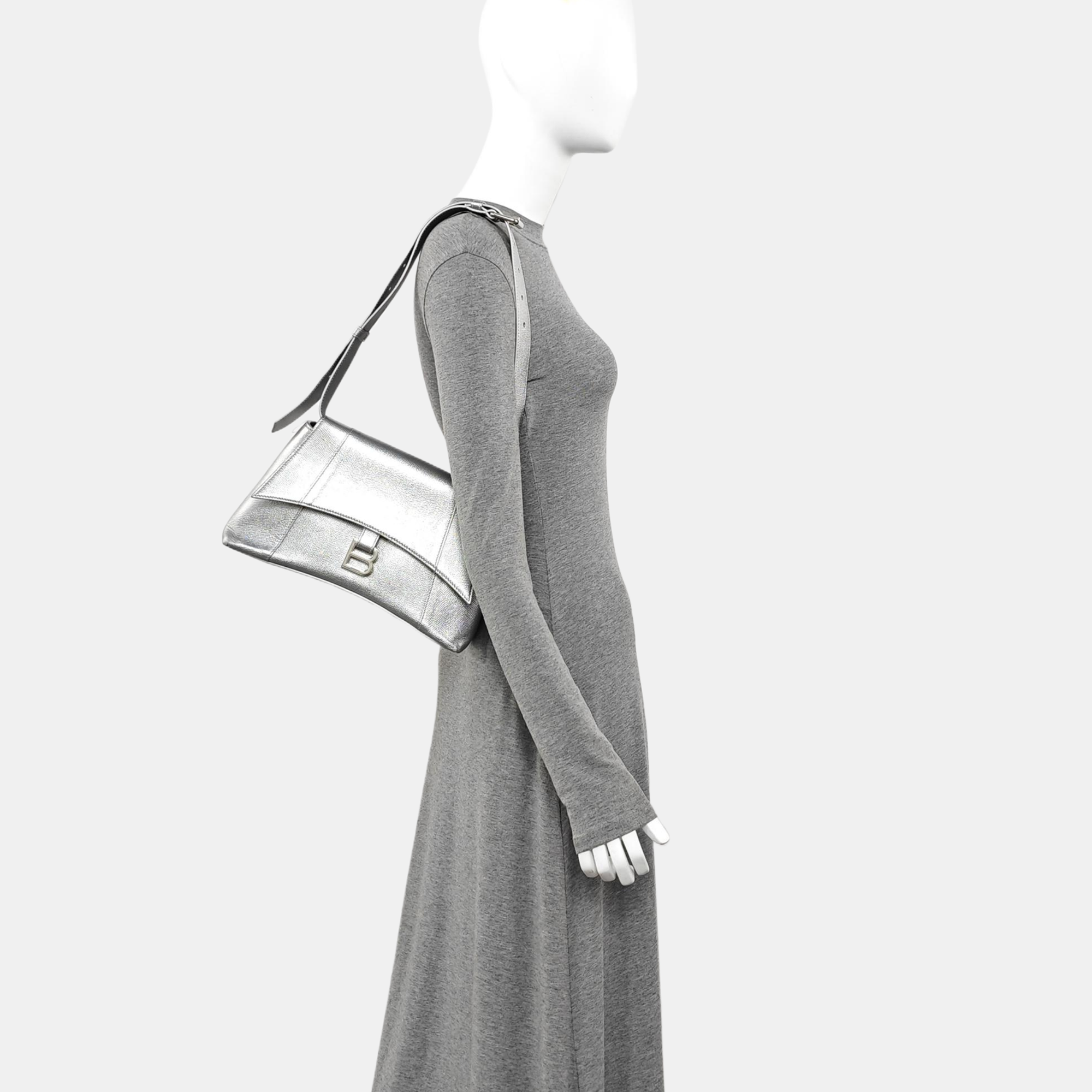 Downtown Small Calfskin Silver
