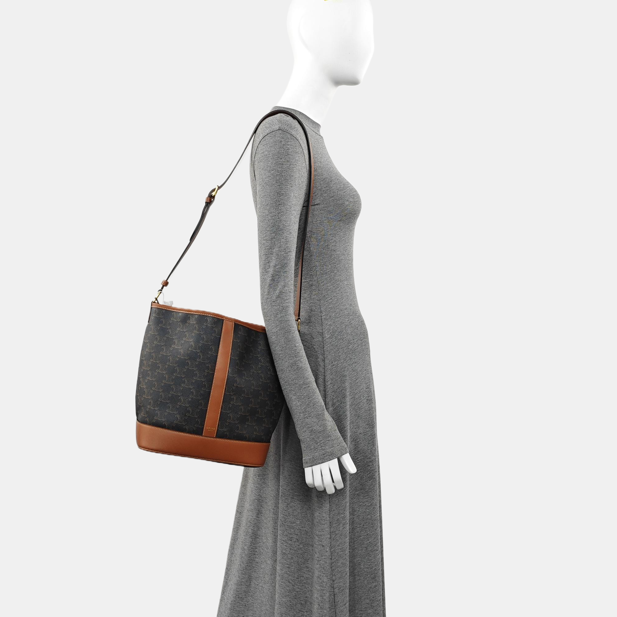 TRIOMPHE CANVAS Medium Coated Canvas Brown