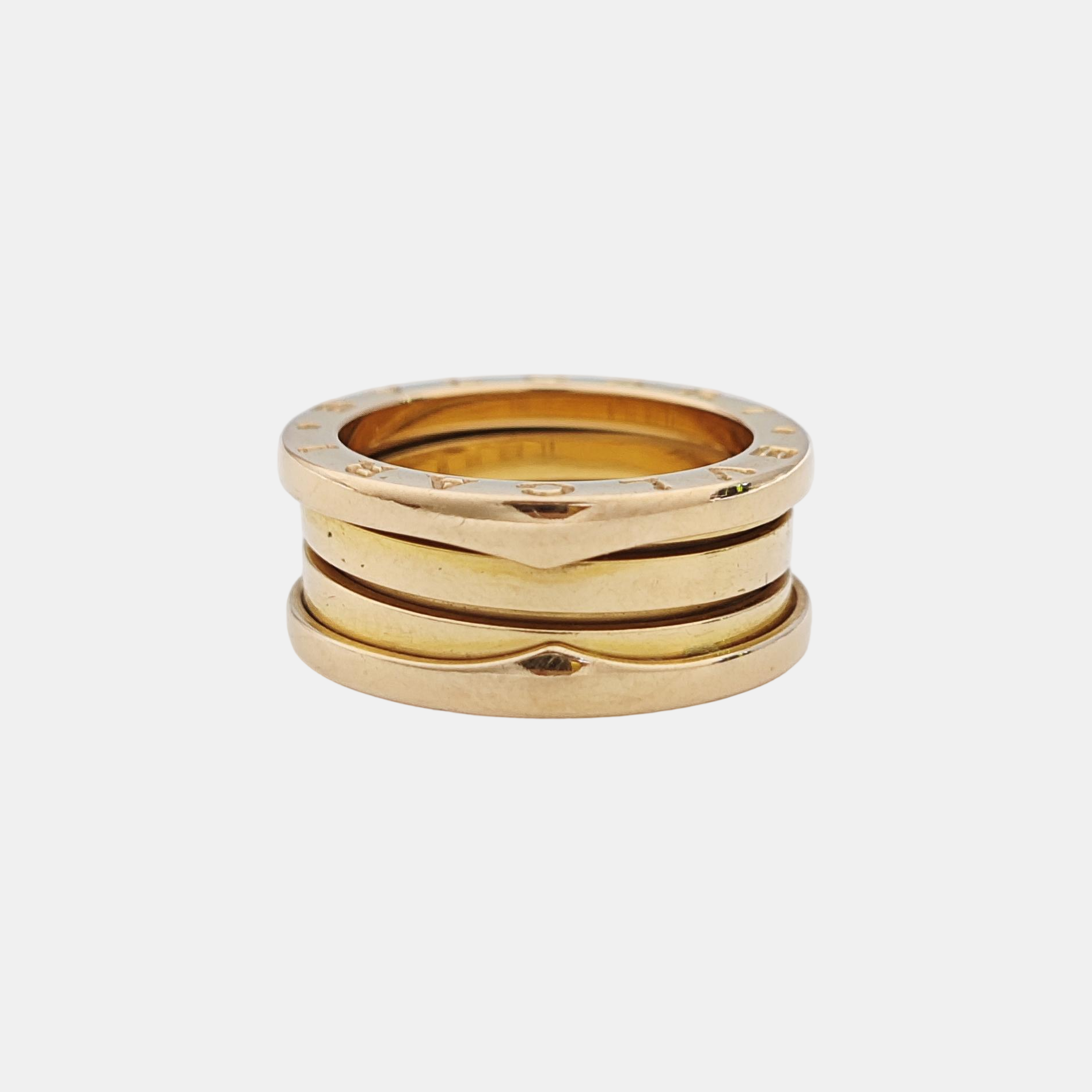B.ZERO1 18k Rose Gold Ring EU 52