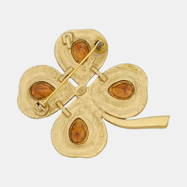 Metal Gold Brooch