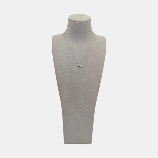 Mimirose 18k White Gold Silver Necklace