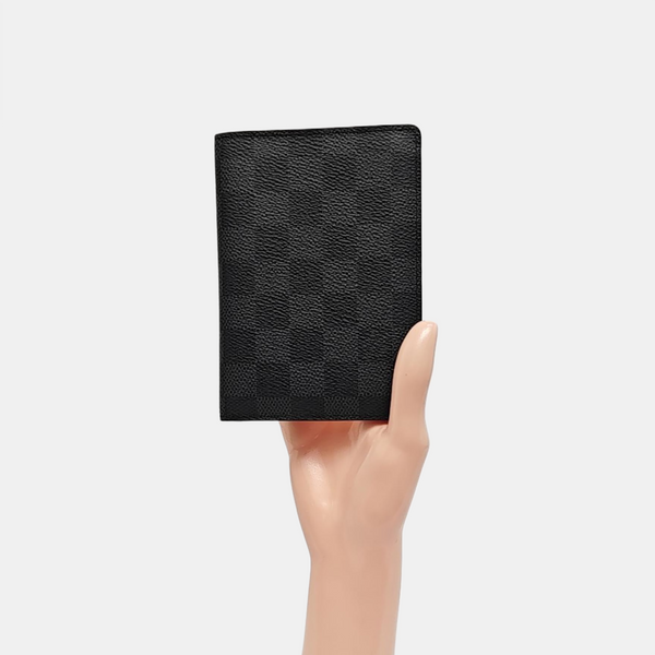 SMART Damier Graphite Coated Canvas Gray Card Holder