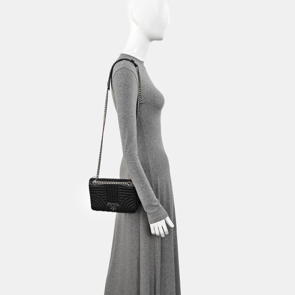 Diagramme Quilted Calfskin Black