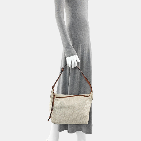 Cubi Monogram Canvas Beige