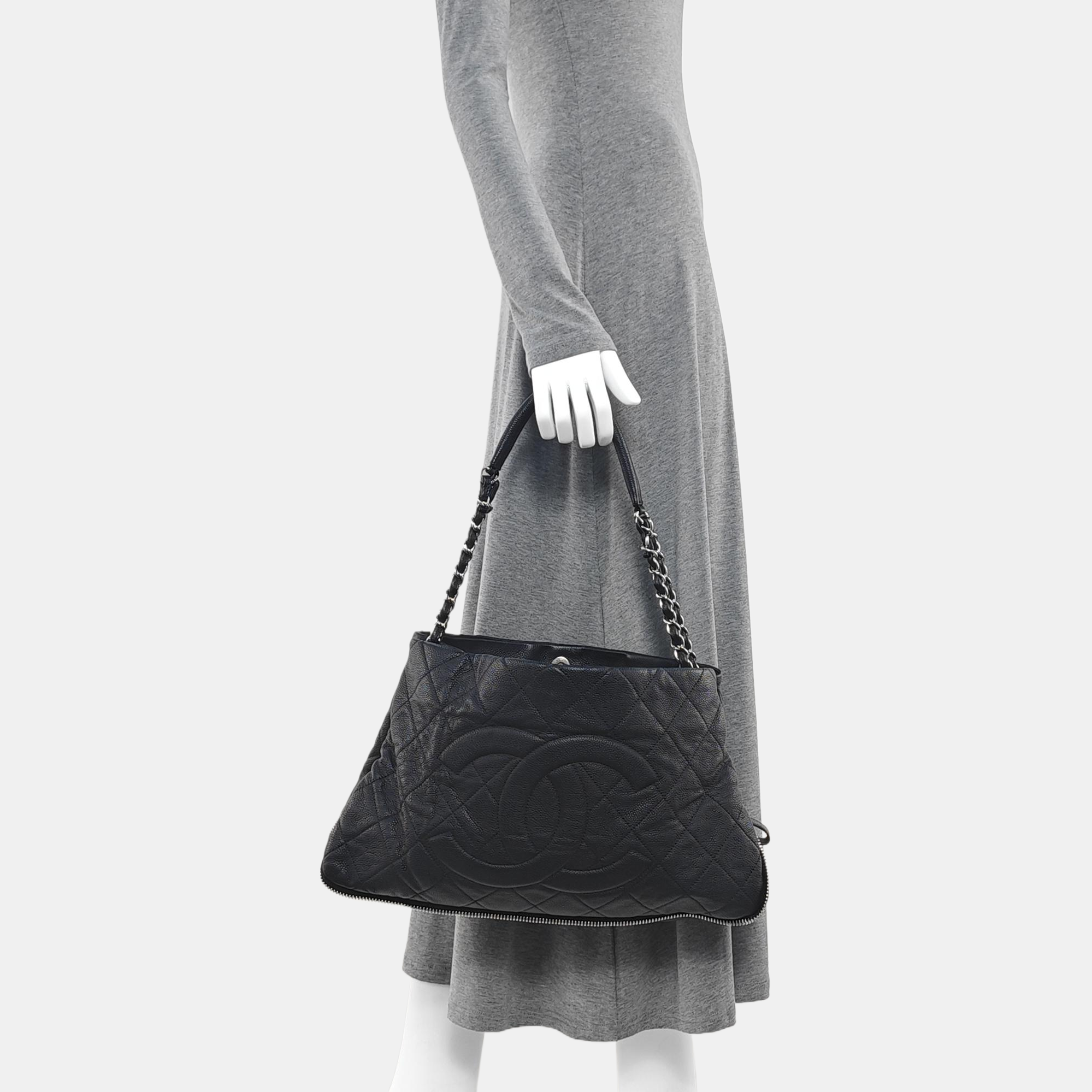 CC TIMELESS SOFT Quilted Grained Calfskin Black