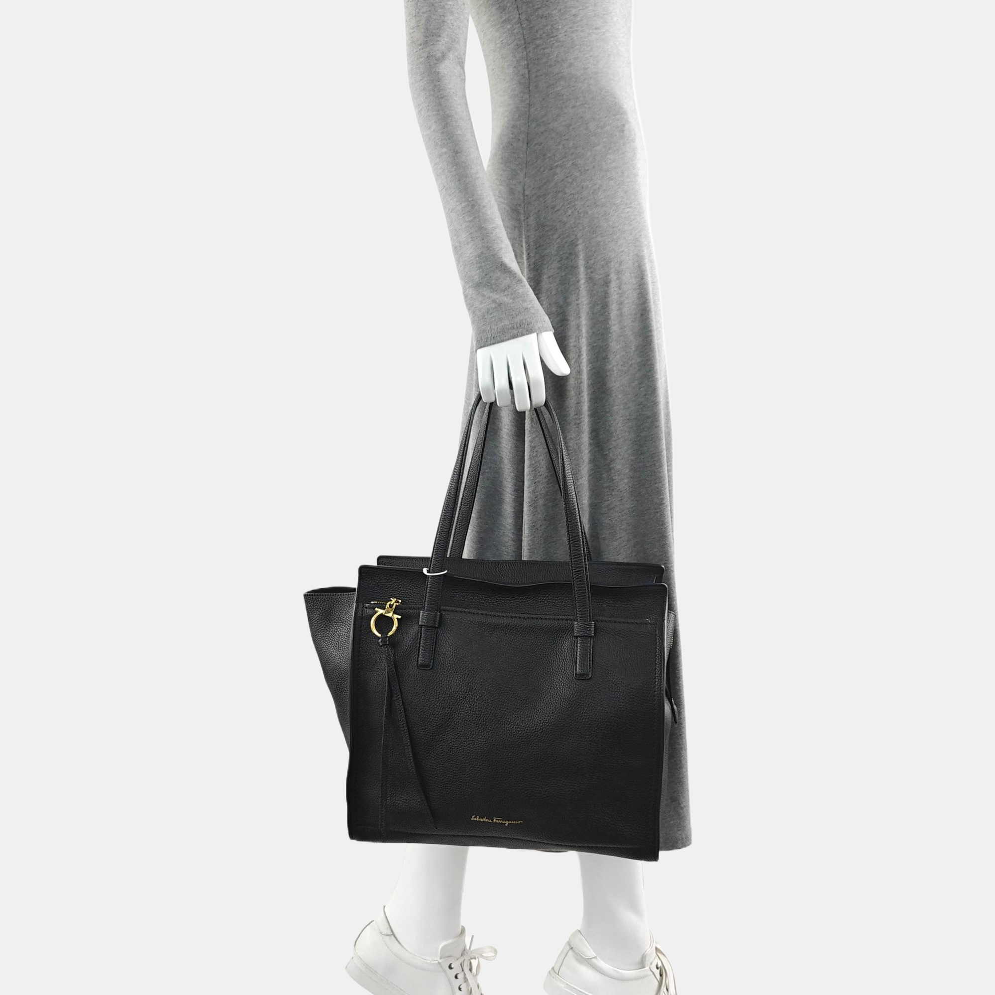 Amy Large Calfskin Black
