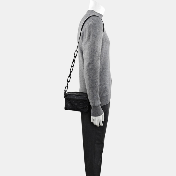 SOFT TRUNK Mini Monogram Coated Canvas Black