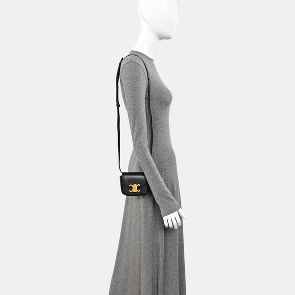 TRIOMPHE Mini Calfskin Black