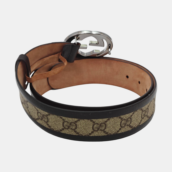 Leather Belt Beige