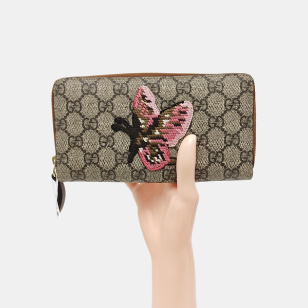 Monogram Coated Canvas Wallet Brown